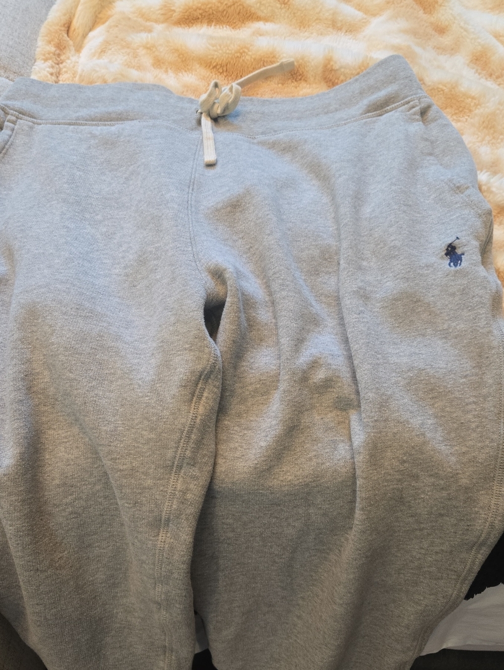 Polo by Ralph Lauren Light Gray Kids Jogger Sweatpants
